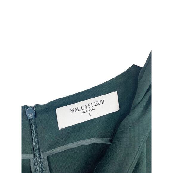 MM. Lafleur New York Green Sheath Modest Career Dress Womens 6 - Picture 3 of 9
